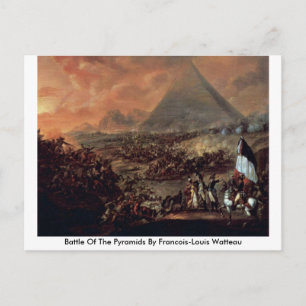Postal Batalla De Las Pirámides Por Francois-Louis Wattea