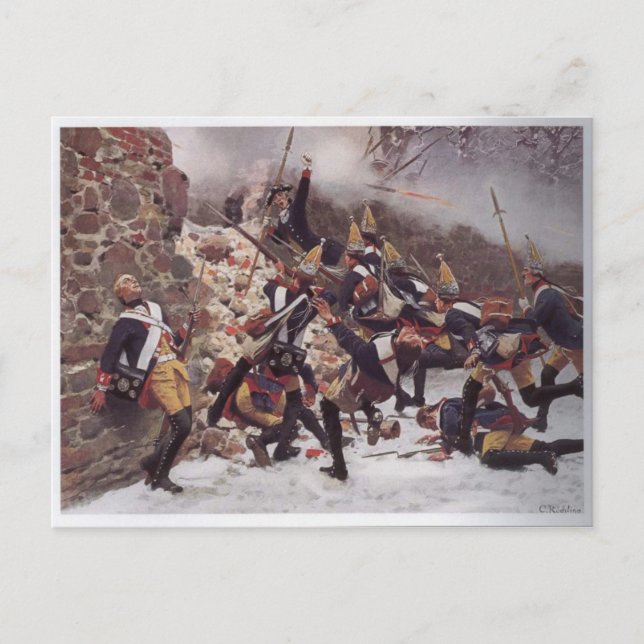 Postal Batalla de Leuthen (Anverso)