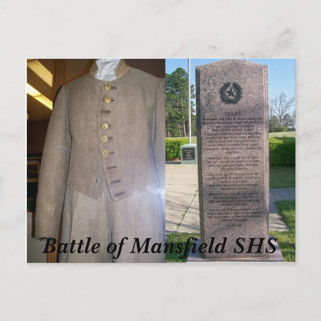 Postal Batalla de Mansfield Louisiana (Anverso)