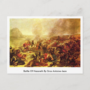 Postal Batalla De Nazareth Por Gros Antoine-Jean