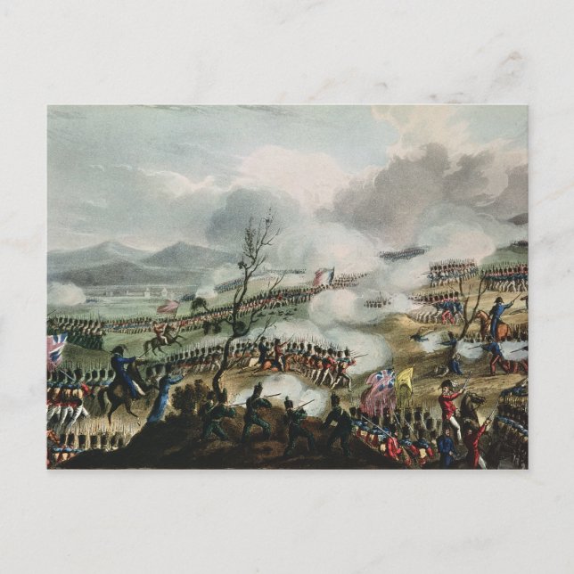 Postal Batalla de Nivelle, grabada por Thomas (Anverso)
