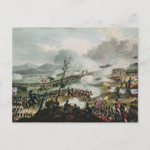 Postal Batalla de Nivelle, grabada por Thomas