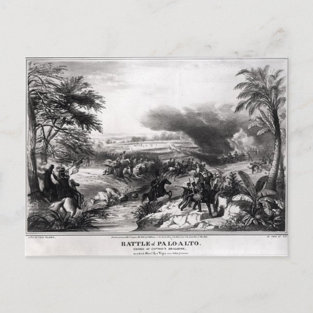 Postal Batalla de Palo Alto (Anverso)