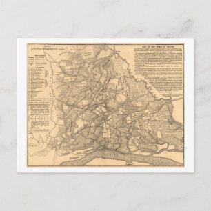 Postal Batalla de Shiloh - Mapa Panorámico de la Guerra C