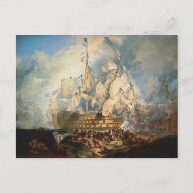 Postal Batalla de Trafalgar (Anverso)