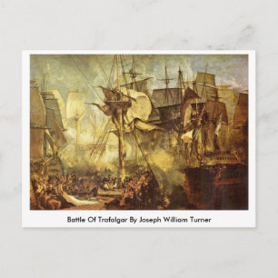 Postal Batalla De Trafalgar Por Joseph William Turner