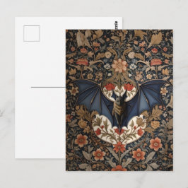 Postal Batalla de vuelo: floral moderna William Morris