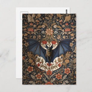 Postal Batalla de vuelo: floral moderna William Morris