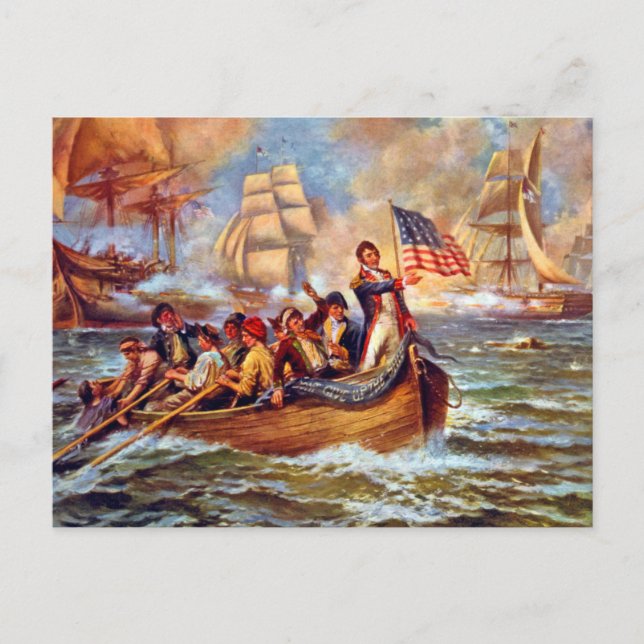 Postal Batalla del lago Erie (Anverso)