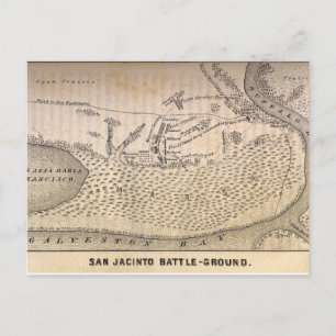 Postal Batalla del Mapa de San Jacinto