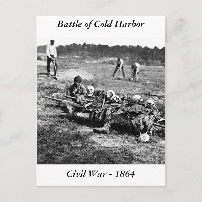 Postal Batalla del puerto frío, 1864 (Anverso)