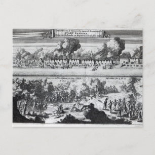 Postal Batalla entre los bucaneros