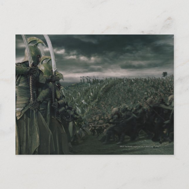 Postal Batalla por la Tierra Media (Anverso)