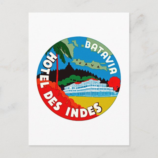 Postal Batavia Hotel Des Indies (Anverso)