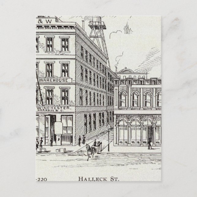 Postal Batería al este de California y Sacramento (Anverso)