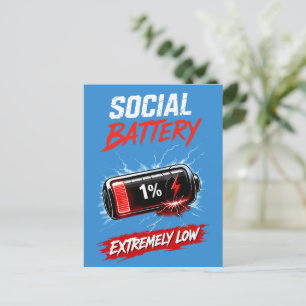 Postal Batería Social Extremadamente Baja – Introvertido