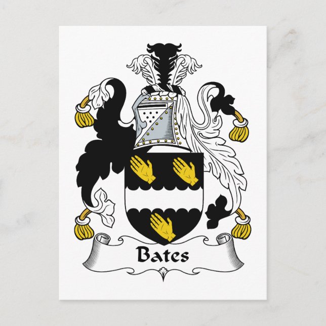 Postal Bates Family Crest (Anverso)