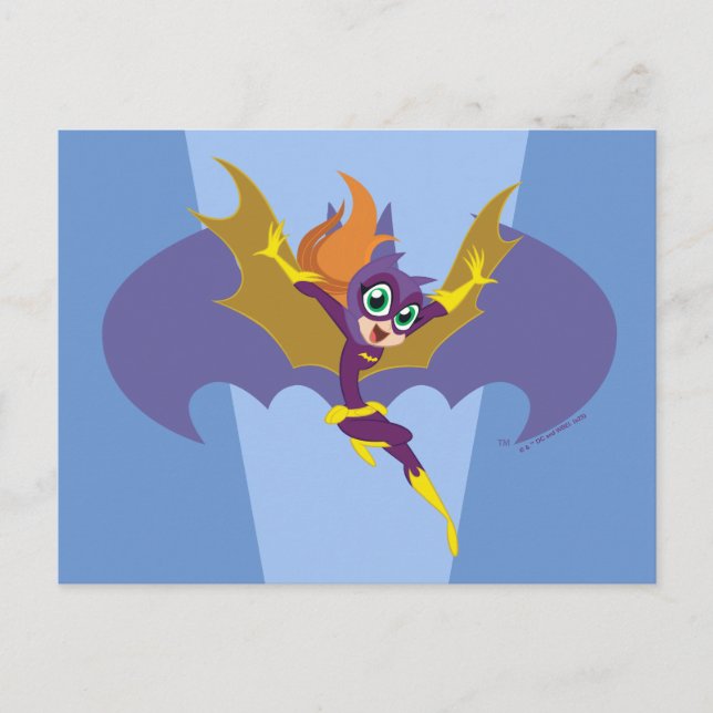 Postal Batgirl de Super Hero del DC (Anverso)