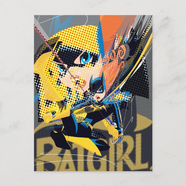 Postal Batgirl Swinging Kick (Anverso)