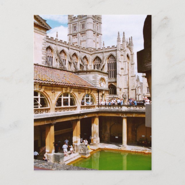 Postal Bath, termas romanas y Bath Abbey (Anverso)