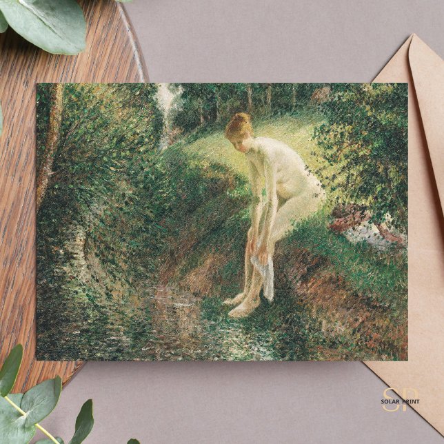 Postal Bather de Camille Pissarro en el arte de la pintur (Subido por el creador)