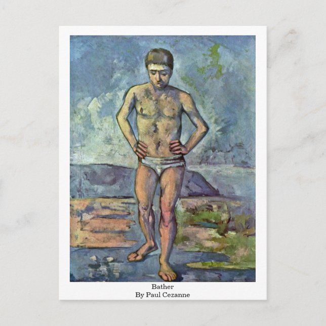 Postal Bather De Paul Cezanne (Anverso)