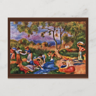 Postal Bathers By Pierre-Auguste Renoir (Mejor Calidad)