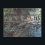 Postal Bathers of La Grenouillère de Claude Monet<br><div class="desc">Los baños de La Grenouillère (1869) de Claude Monet son un bonito cuadro de arte impresionista de época que presenta un popular establecimiento para pasear en bote y bañarse con un café flotante, en el río Sena, cerca de Bougival, al oeste de París. En el verano de 1869, Monet vivía...</div>