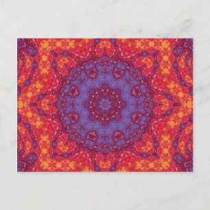 Postal Batik Sunset Watercolor Mandala