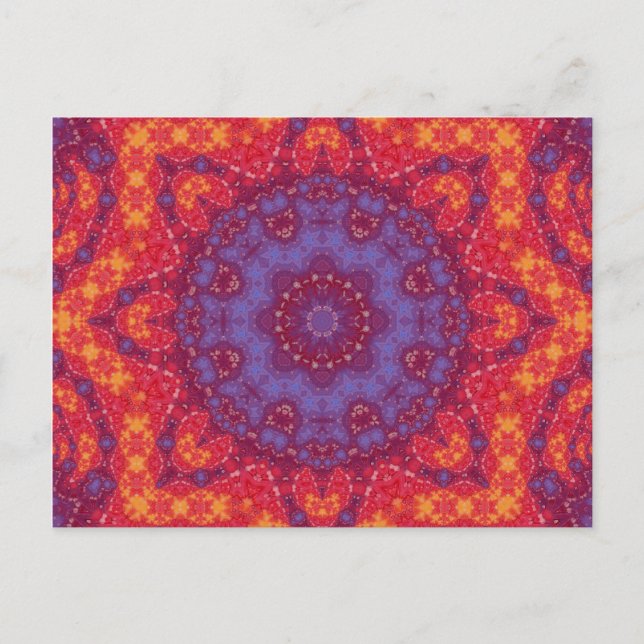 Postal Batik Sunset Watercolor Mandala (Anverso)