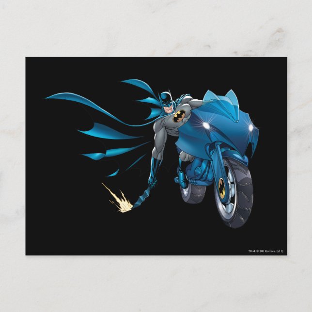 Postal Batman arrasa con el suelo (Anverso)