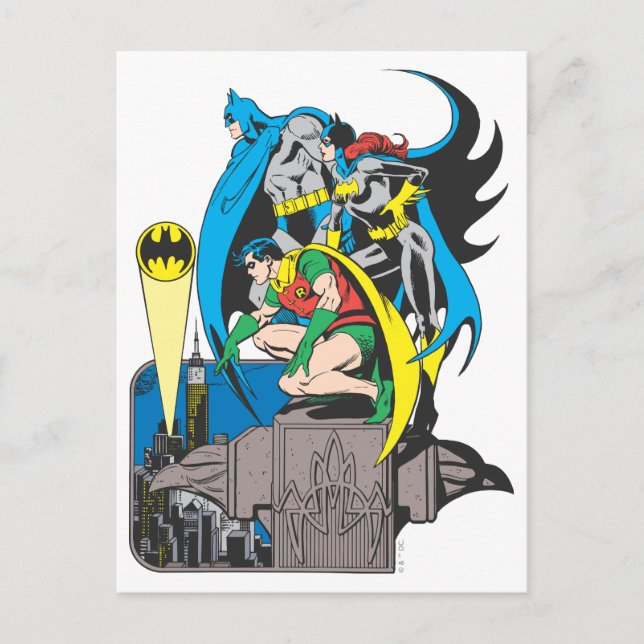 Postal Batman/Batgirl/Robin (Anverso)