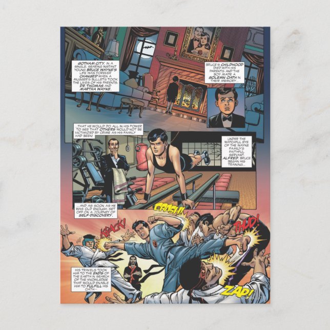 Postal Batman - Bruce Wayne Origins 1 (Anverso)