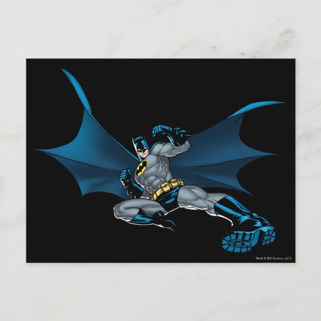 Postal Batman corre (Anverso)