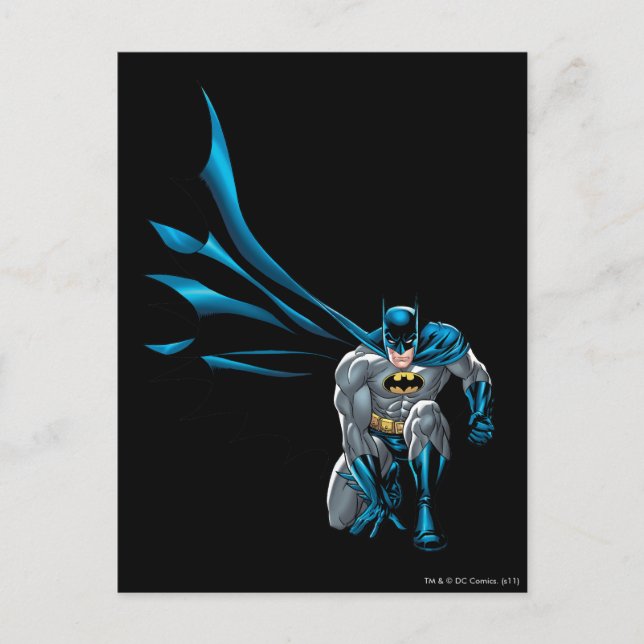 Postal Batman Crouches (Anverso)
