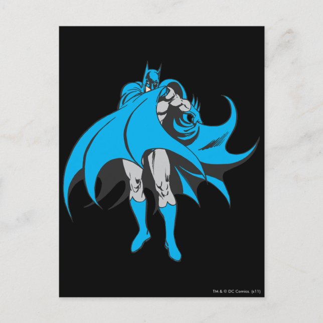 Postal Batman Cubre la cara (Anverso)