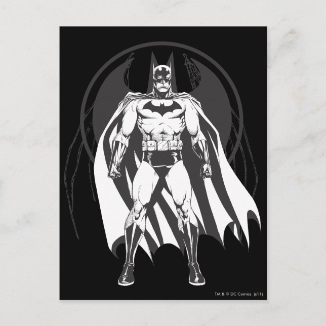 Postal Batman del logo (Anverso)