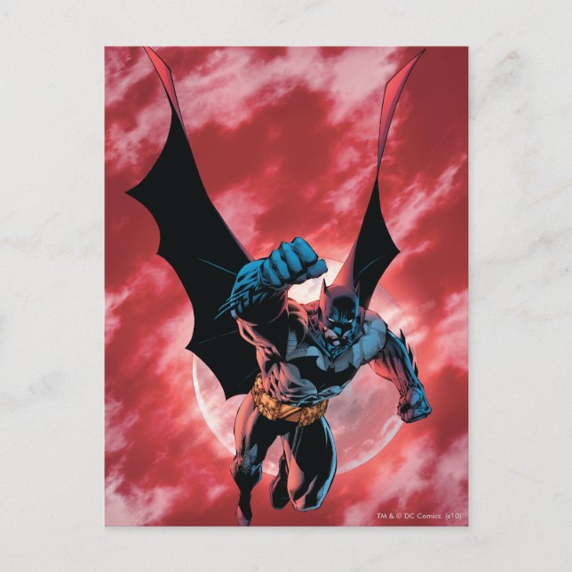 Postal Batman Firey Sky (Anverso)