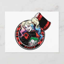 Postal Batman | Harley Quinn Winking Con Mallet