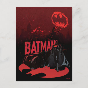 Postal Batman Lluvia Carmesí