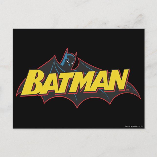 Postal Batman | Logotipo de la vieja escuela (Anverso)