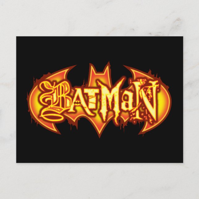 Postal Batman | Logotipo estacional Naranja (Anverso)