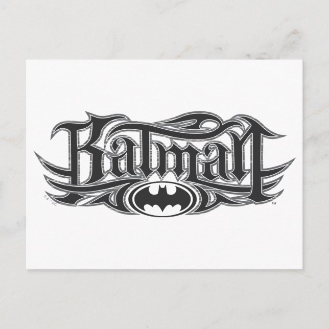 Postal Batman | Logotipo estilizado (Anverso)