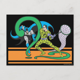 Postal Batman lucha contra Riddler