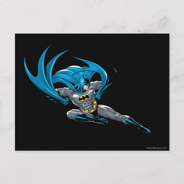 Postal Batman patea bien (Anverso)