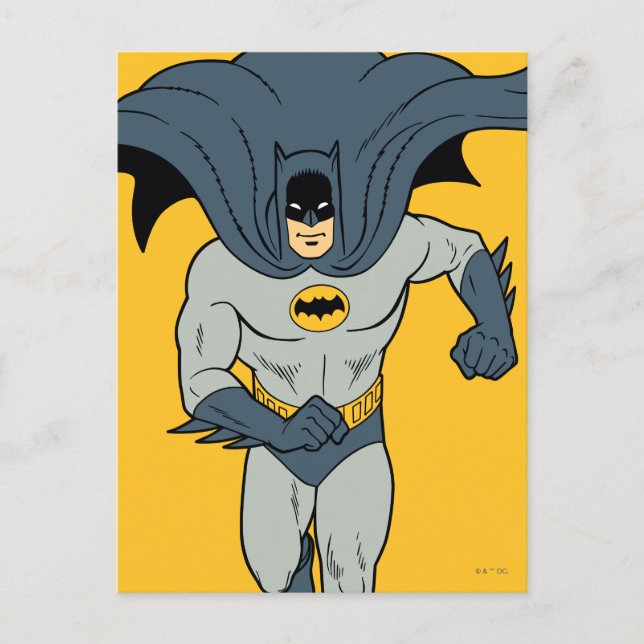 Postal Batman Running (Anverso)