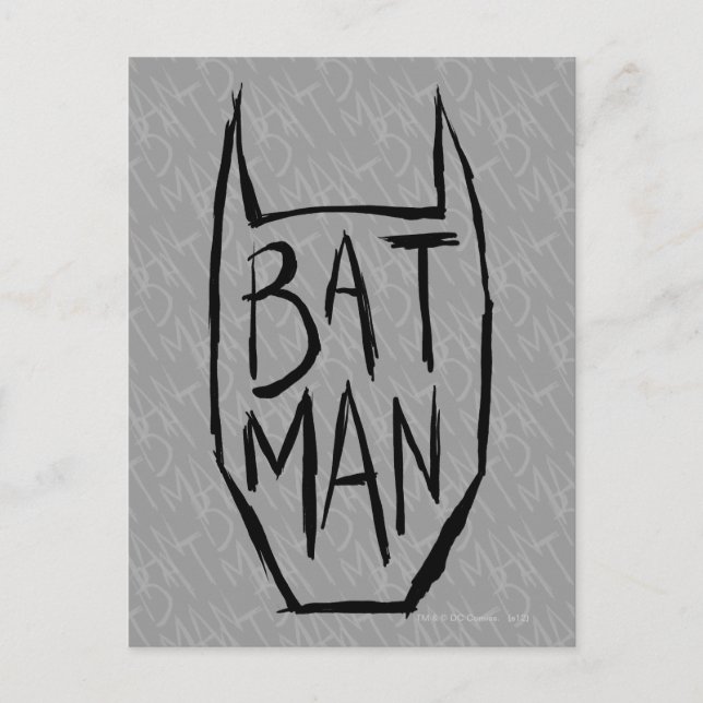 Postal Batman Type in Head (Anverso)