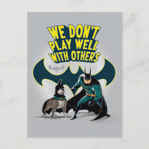 Postal Batman y Ace - No jugamos bien con otros