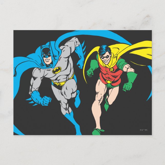 Postal Batman y Robin (Anverso)