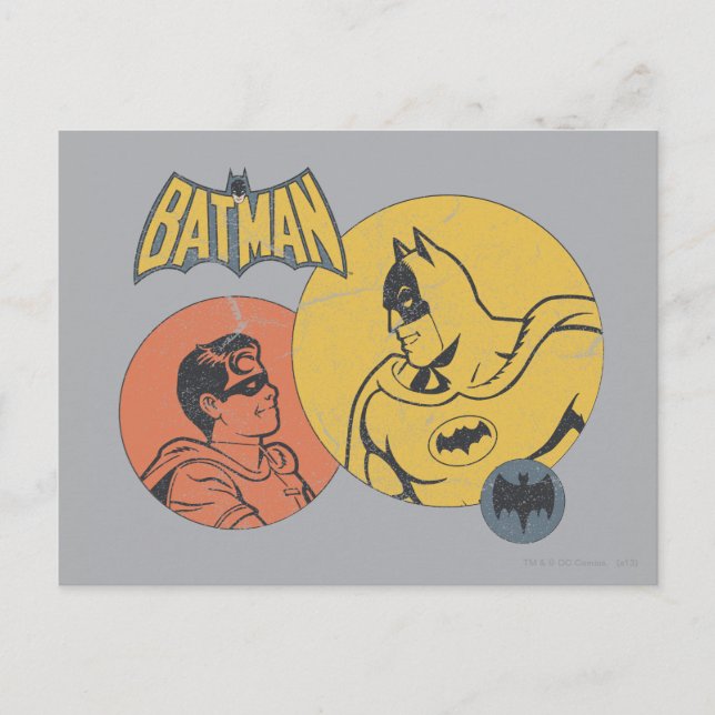 Postal Batman Y Robin Graphic - Molesto (Anverso)
